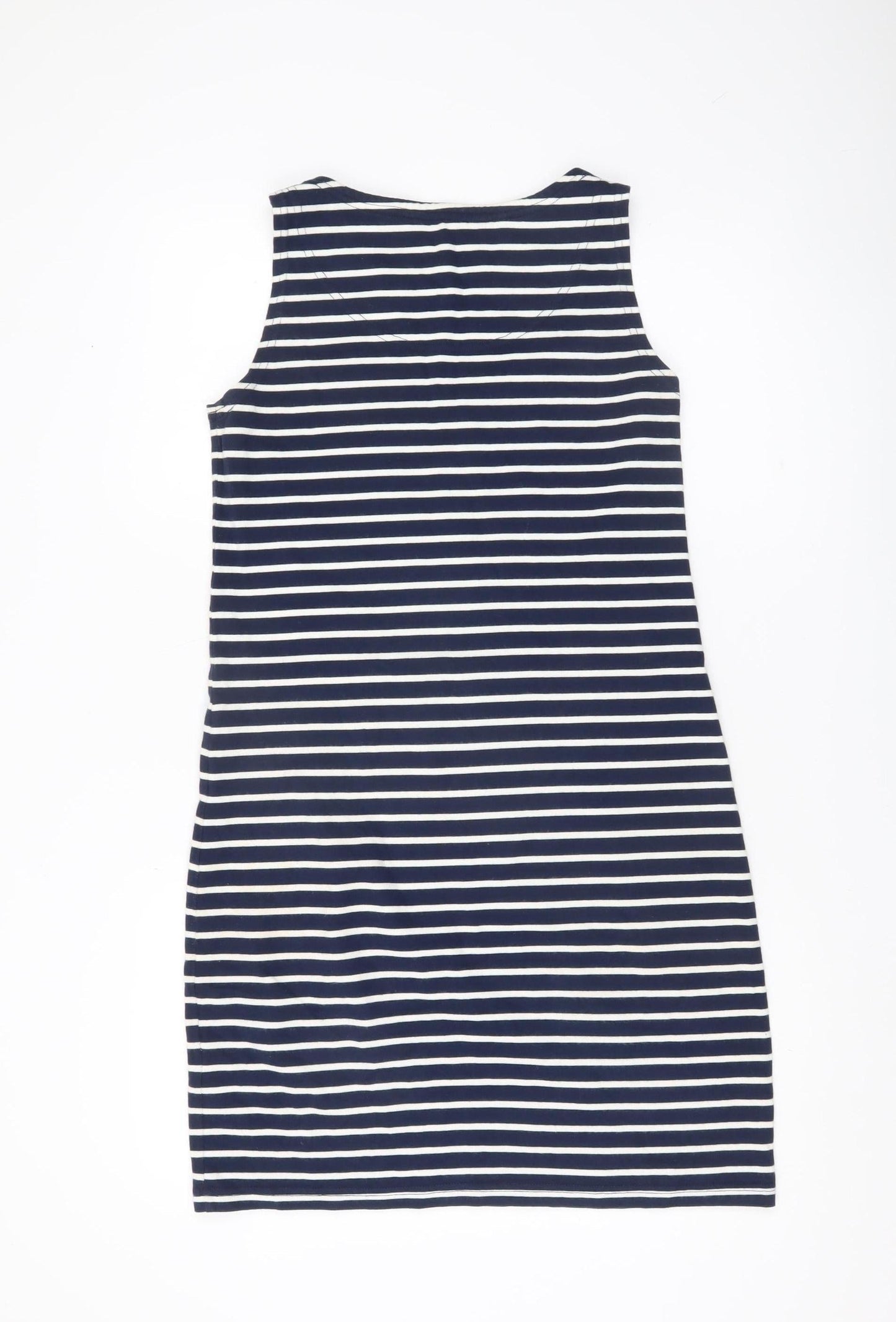 Joules Women’s Blue Striped Cotton Tank Dress Size 10 Nautical