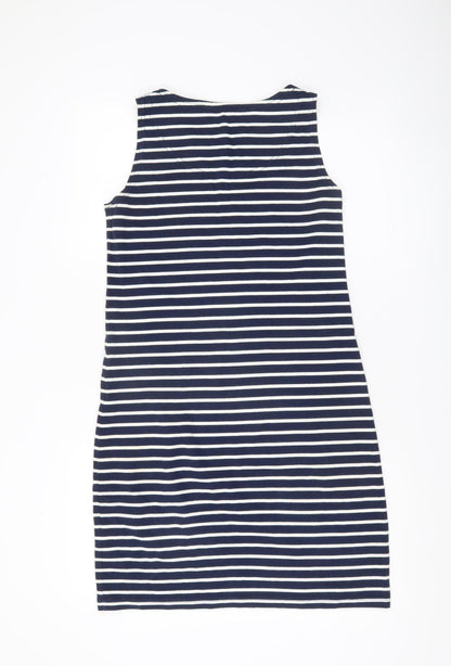 Joules Women’s Blue Striped Cotton Tank Dress Size 10 Nautical