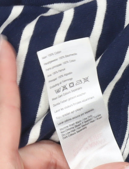 Joules Women’s Blue Striped Cotton Tank Dress Size 10 Nautical