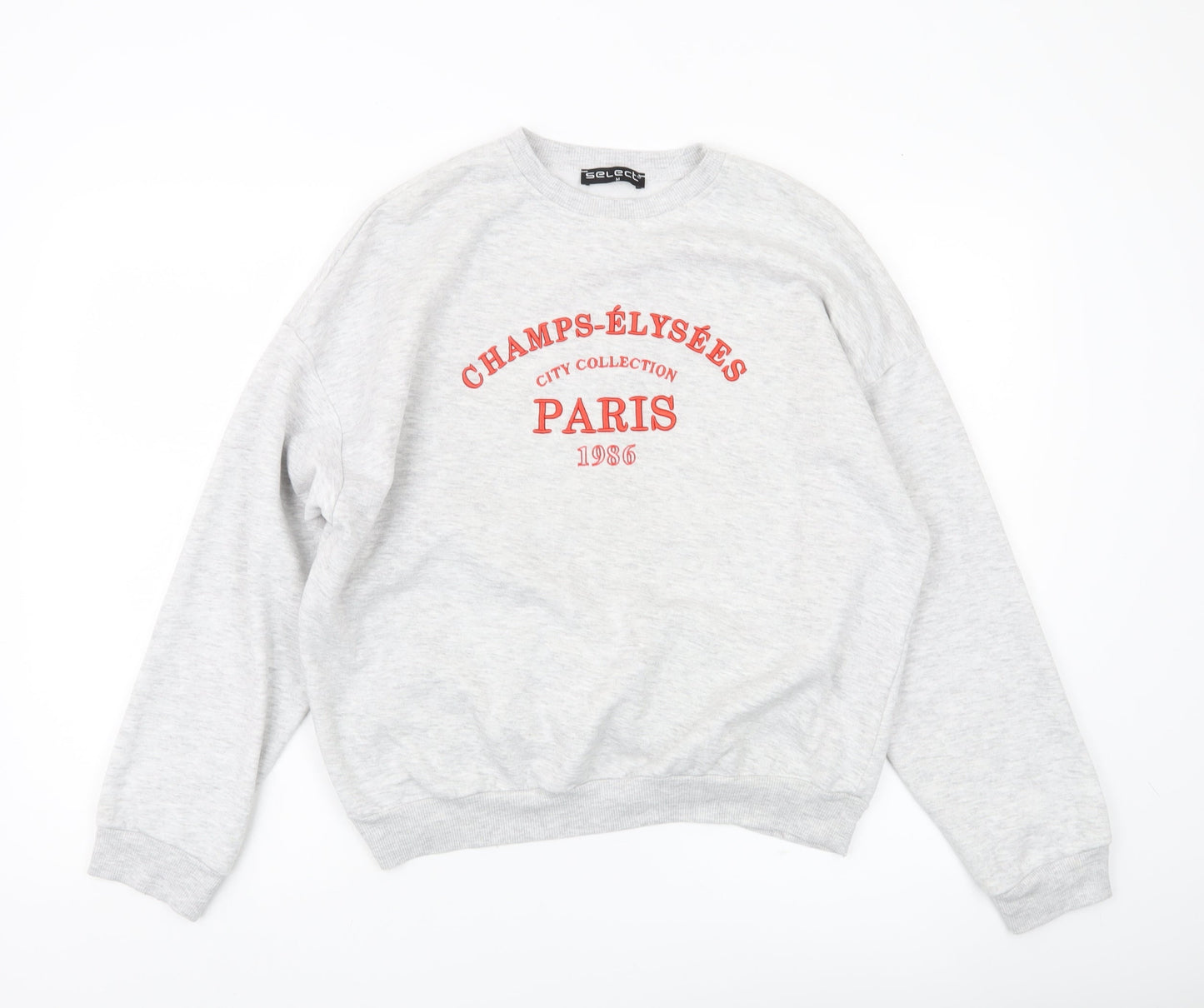 Select Women’s Grey Paris Graphic Pullover Sweatshirt M