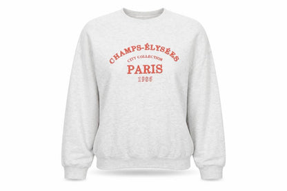 Select Women’s Grey Paris Graphic Pullover Sweatshirt M