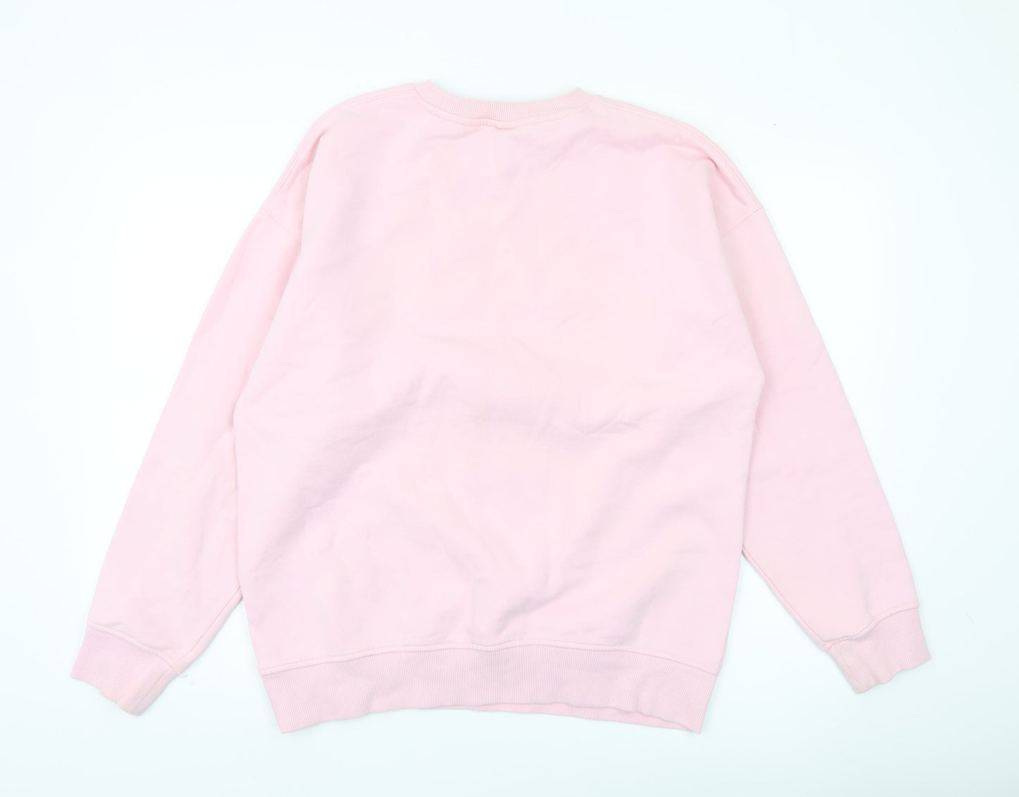 Mens UK Size M H&M Pink Pullover Sweatshirt