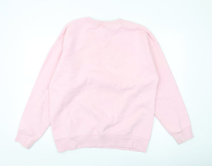 Mens UK Size M H&M Pink Pullover Sweatshirt
