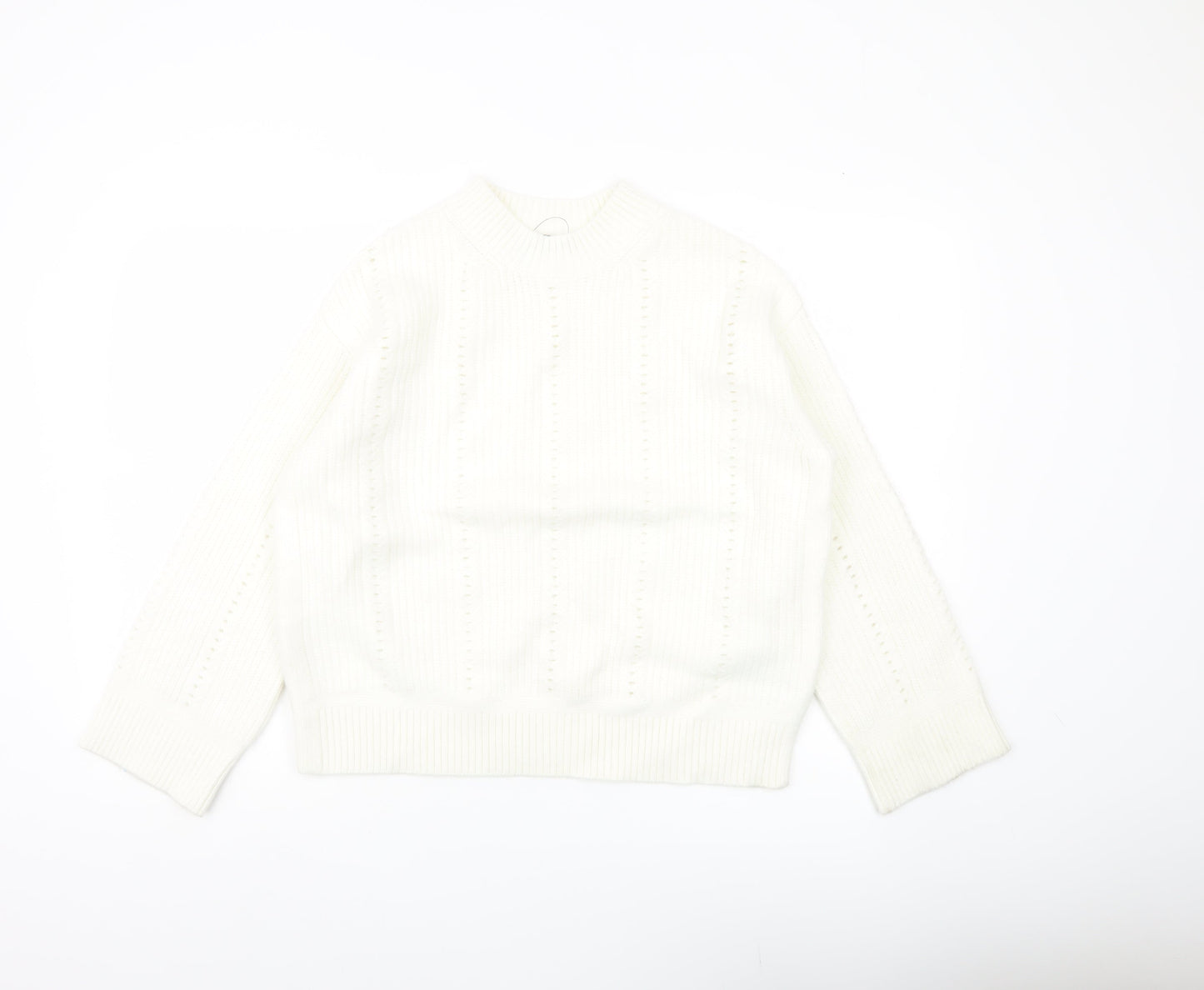 Womens UK Size M Marks and Spencer Ivory Pullover Jumper