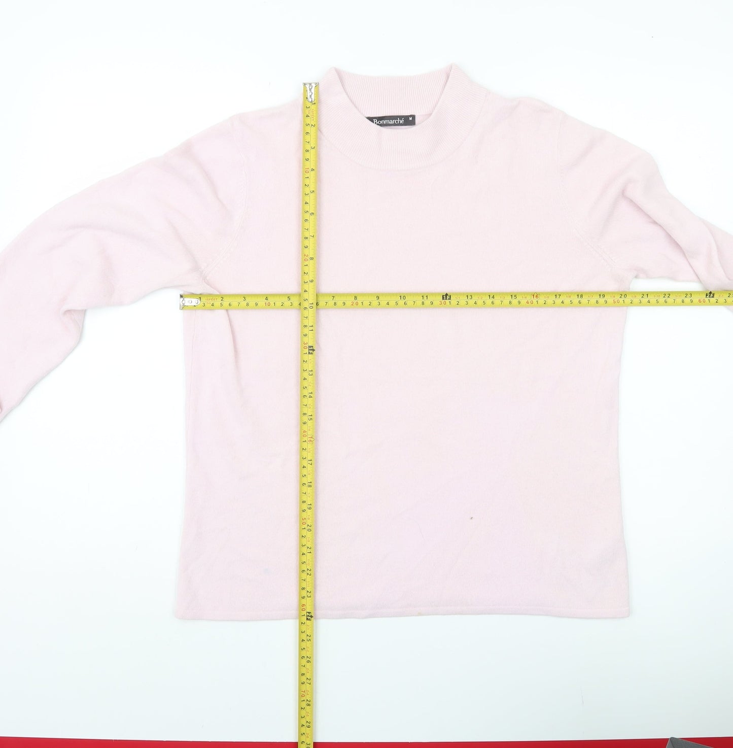 Womens UK Size M Bonmarché Pink Pullover Jumper