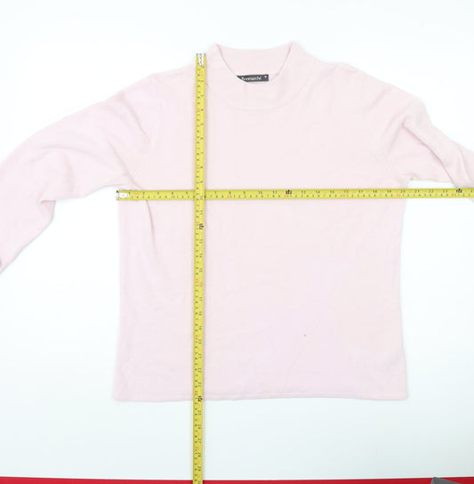 Womens UK Size M Bonmarché Pink Pullover Jumper