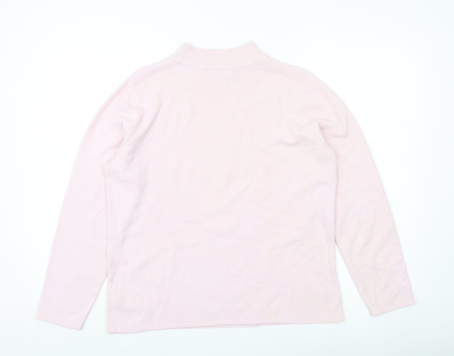 Womens UK Size M Bonmarché Pink Pullover Jumper