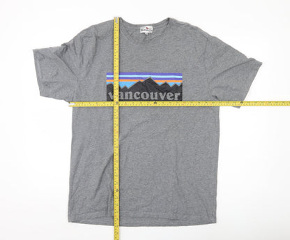 Northern Vibe Men's Grey 2XL Vancouver Graphic T-Shirt