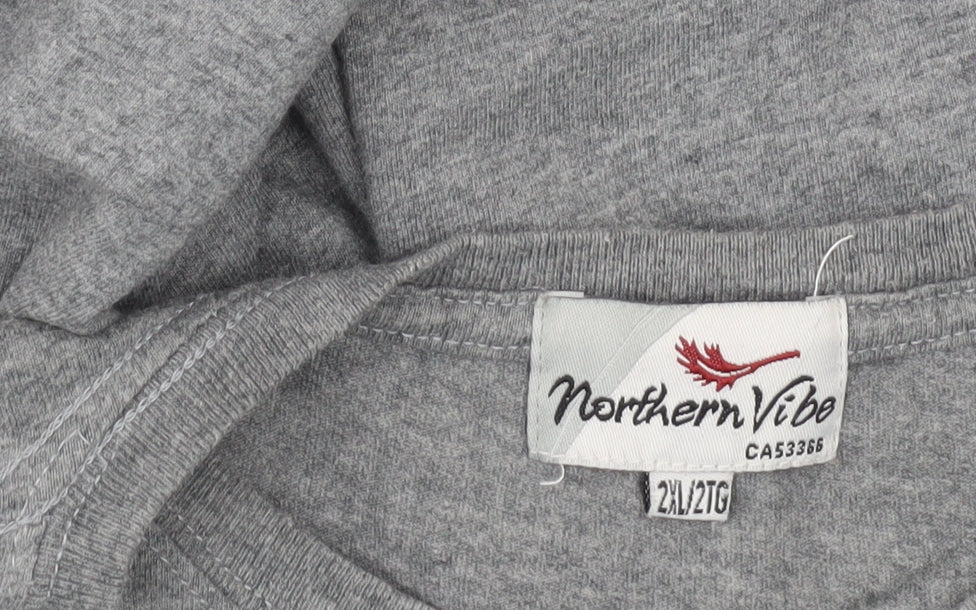 Northern Vibe Men's Grey 2XL Vancouver Graphic T-Shirt