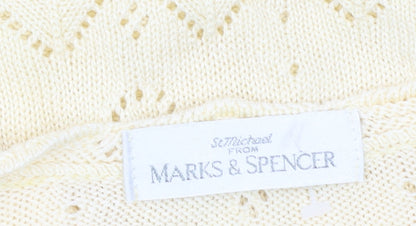 Womens UK Size 16 Marks and Spencer Yellow Pullover Jumper