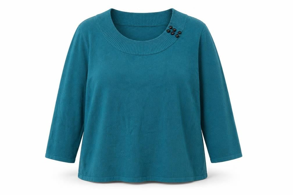 Womens UK Size XL Precis Petite Green Pullover Jumper