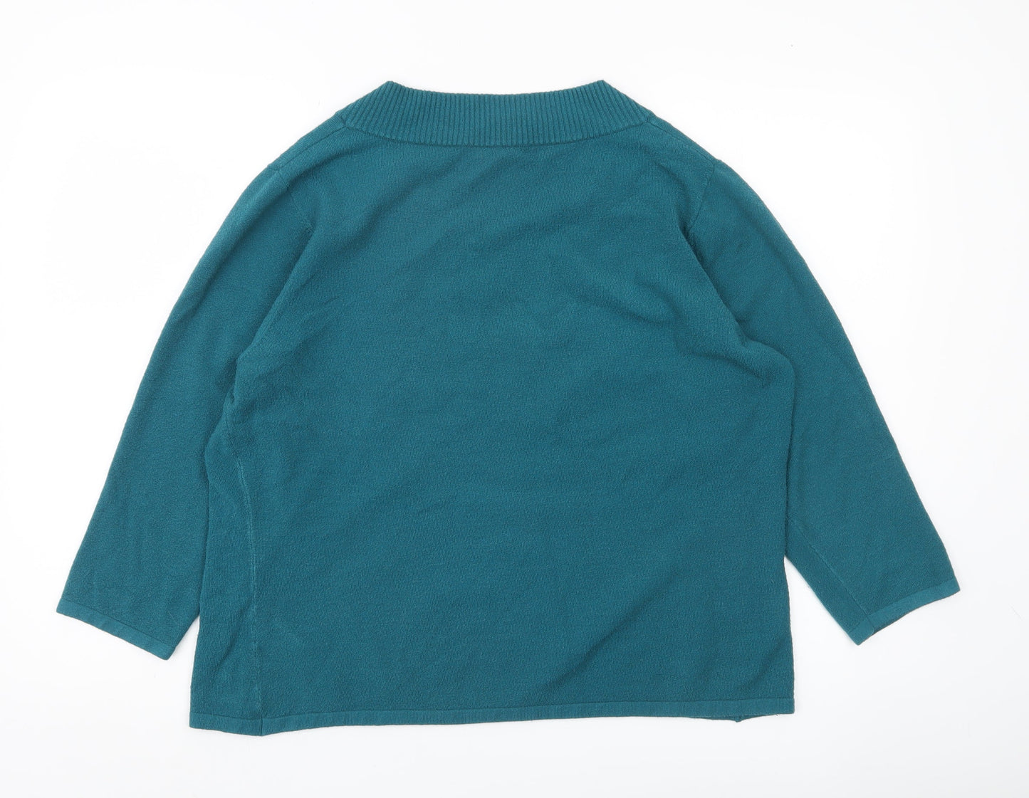 Womens UK Size XL Precis Petite Green Pullover Jumper