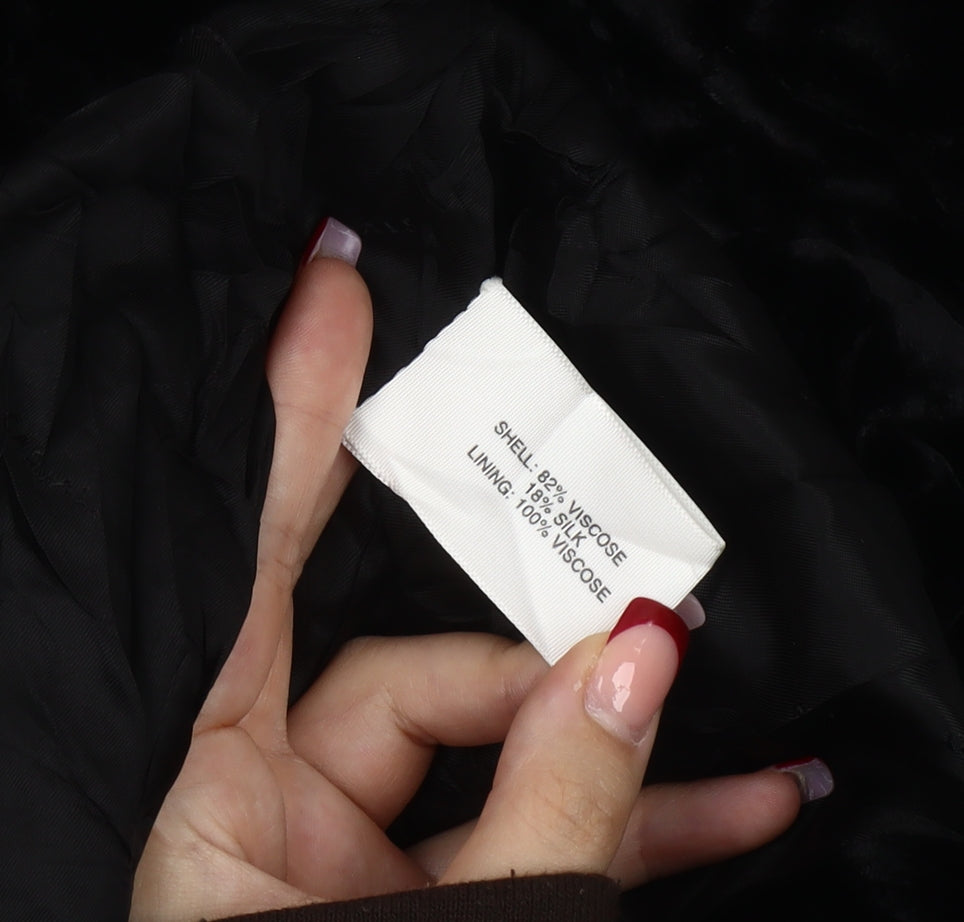 Country Casuals Women’s Black Beaded Velvet Sheath Dress Size 10