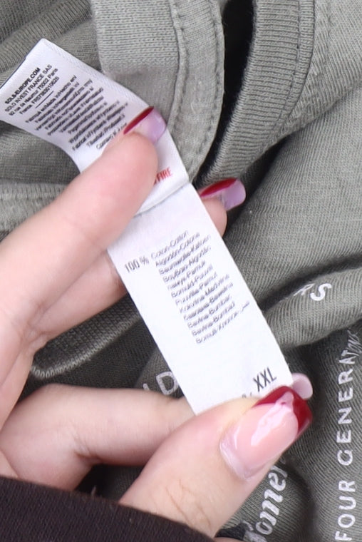 SOL'S Mens Green Thatchers Beer Graphic T-Shirt 2XL Crew Neck Cotton