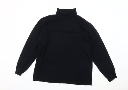 Mens UK Size M Cotton Traders Black Pullover Sweatshirt