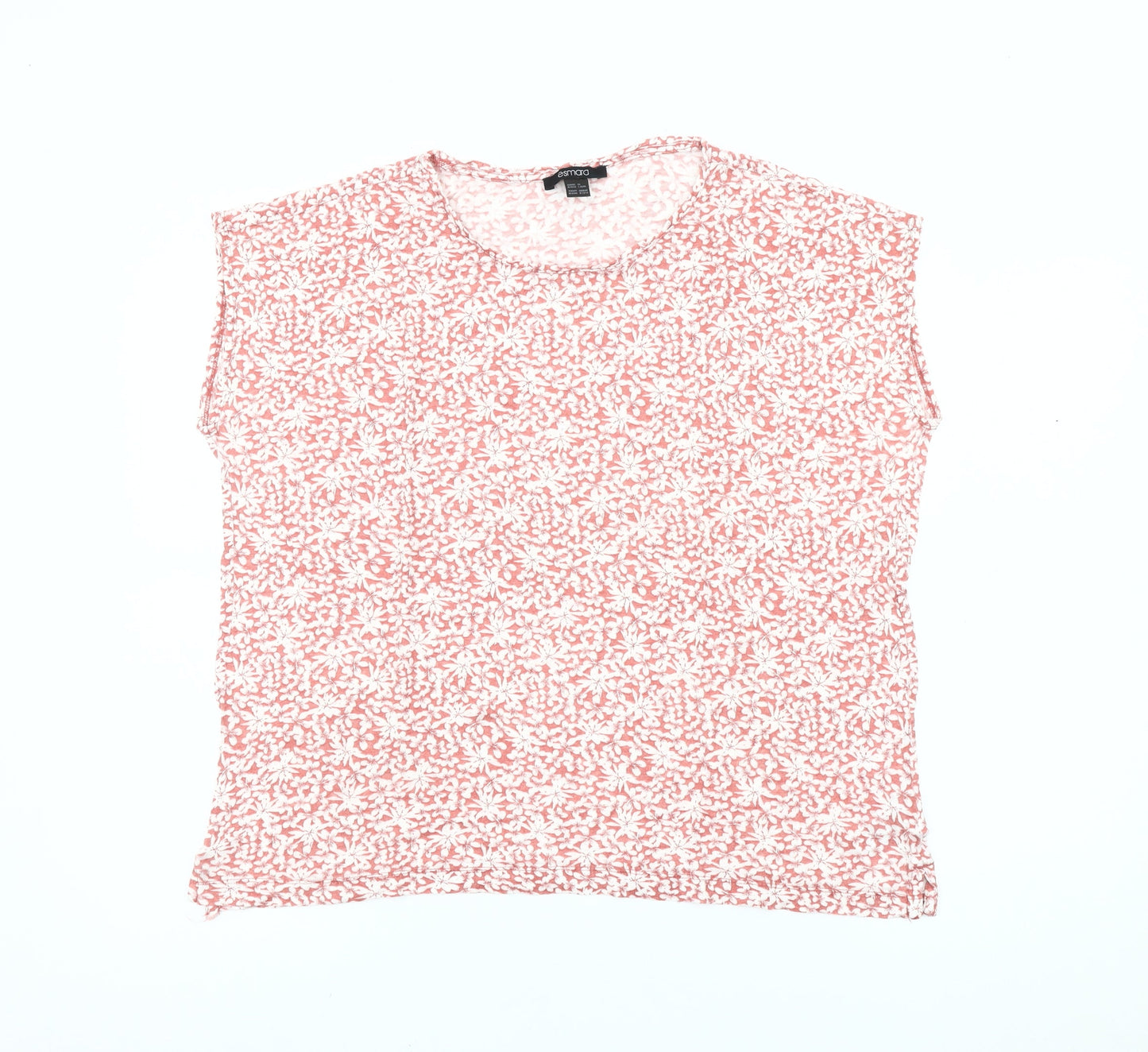 Womens UK Size 12 ESMARA Pink Basic T-Shirt