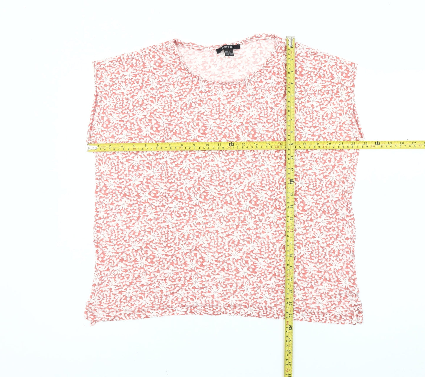 Womens UK Size 12 ESMARA Pink Basic T-Shirt
