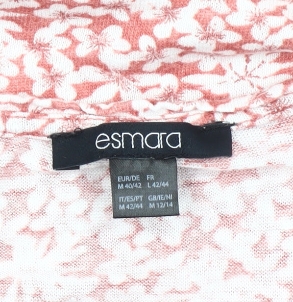 Womens UK Size 12 ESMARA Pink Basic T-Shirt