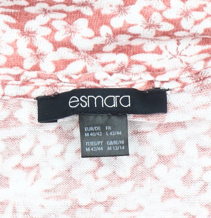 Womens UK Size 12 ESMARA Pink Basic T-Shirt