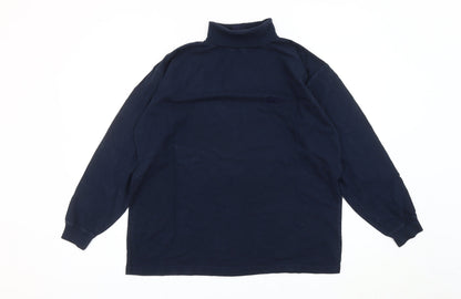 Mens UK Size M Cotton Traders Blue Pullover Sweatshirt