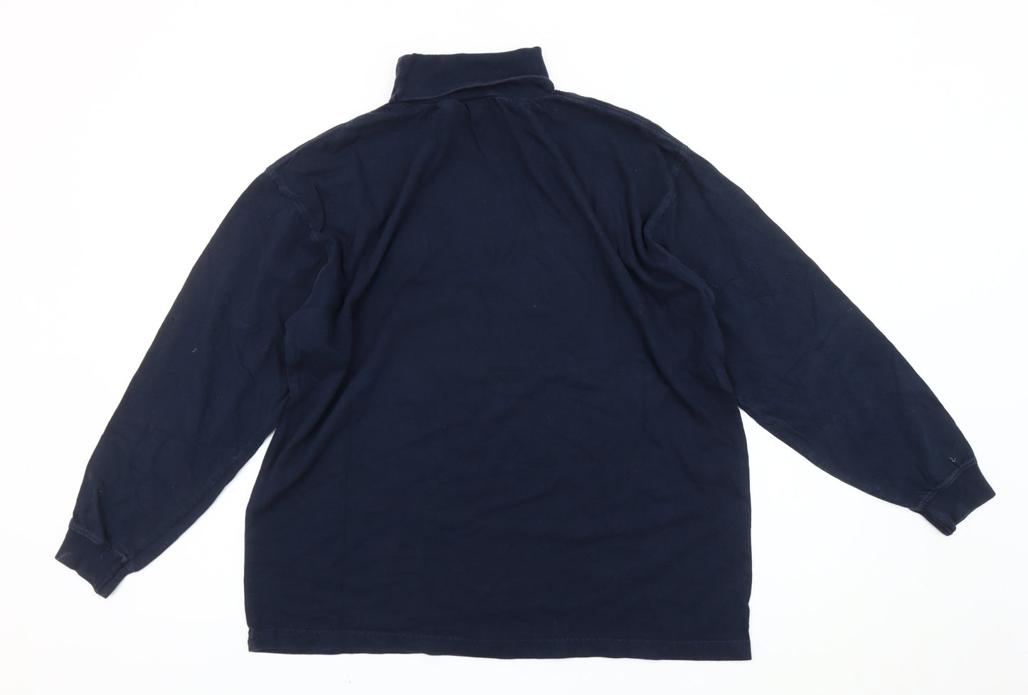 Mens UK Size M Cotton Traders Blue Pullover Sweatshirt