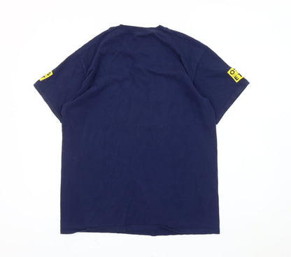 Mens UK Size L Fruit of the Loom Blue  T-Shirt