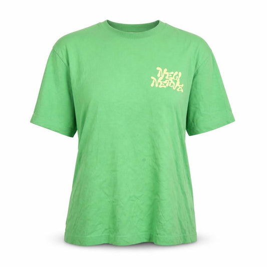 Womens UK Size S H&M Green Basic T-Shirt