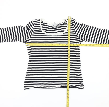 Womens UK Size 12 H&M Black Basic T-Shirt