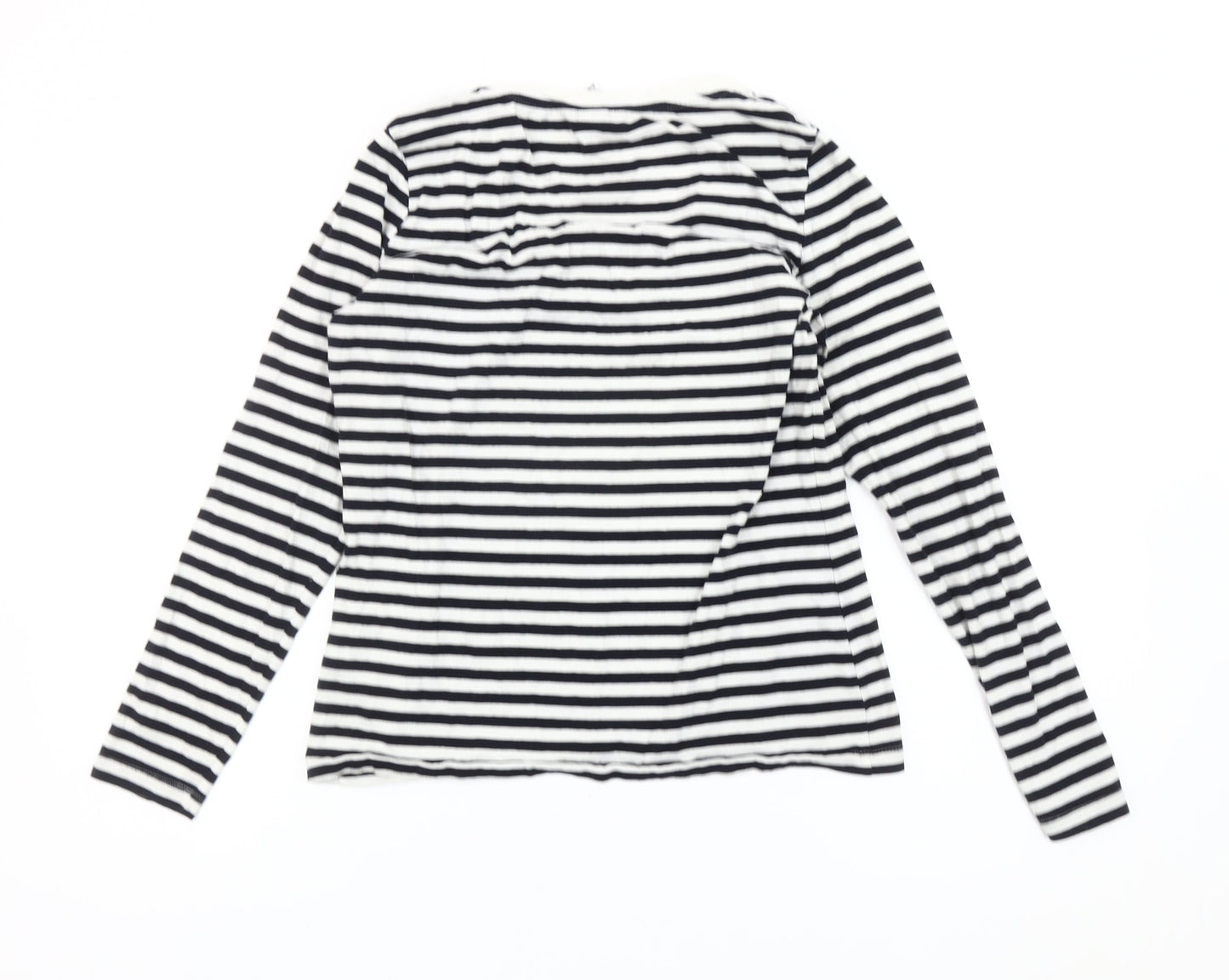 Womens UK Size 12 H&M Black Basic T-Shirt