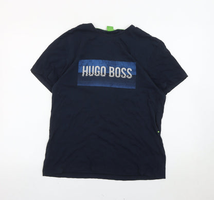 Mens UK Size M HUGO BOSS Blue  T-Shirt