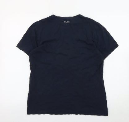 Mens UK Size M HUGO BOSS Blue  T-Shirt