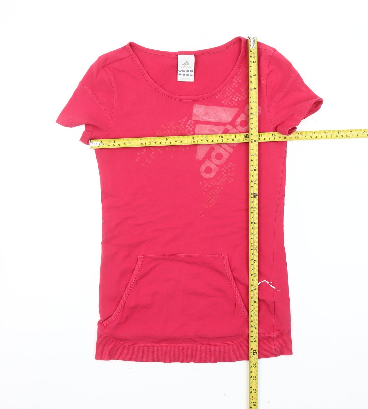 Womens UK Size 8 adidas Pink Basic T-Shirt