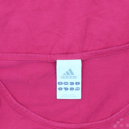 Womens UK Size 8 adidas Pink Basic T-Shirt