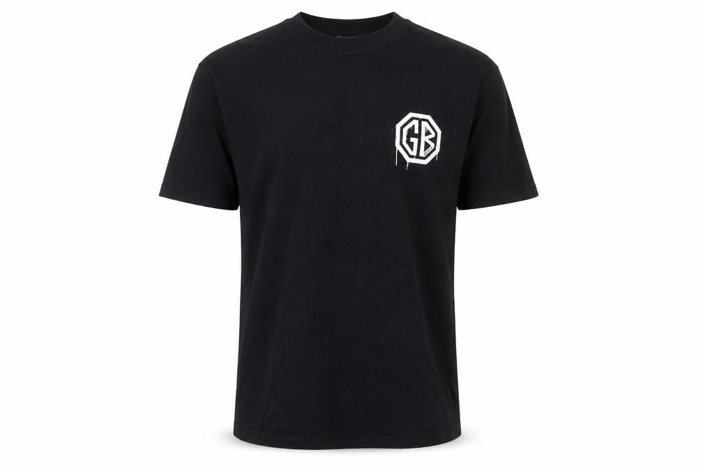 Mens UK Size S Russell Black  T-Shirt