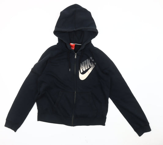 Nike Women’s Black Full Zip Hoodie Sweatshirt Size M