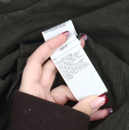 Superdry Men’s Green Long Sleeve Cotton T-Shirt Size S