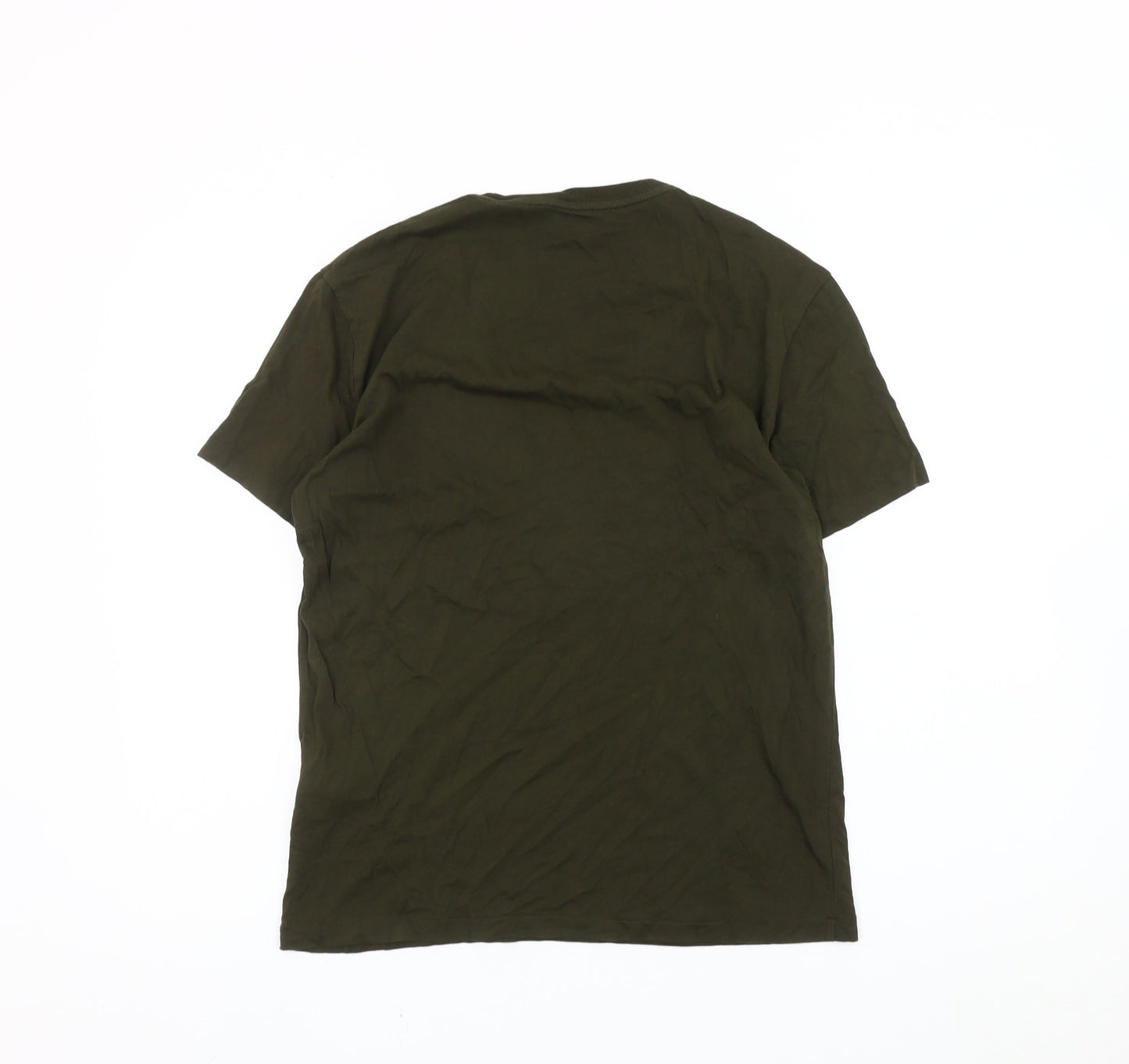 Ralph Lauren Men’s Green Slim Fit Crew Neck Cotton T-Shirt M