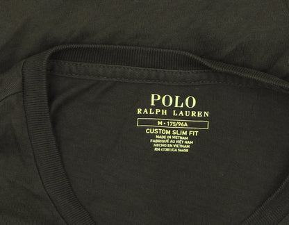 Ralph Lauren Men’s Green Slim Fit Crew Neck Cotton T-Shirt M