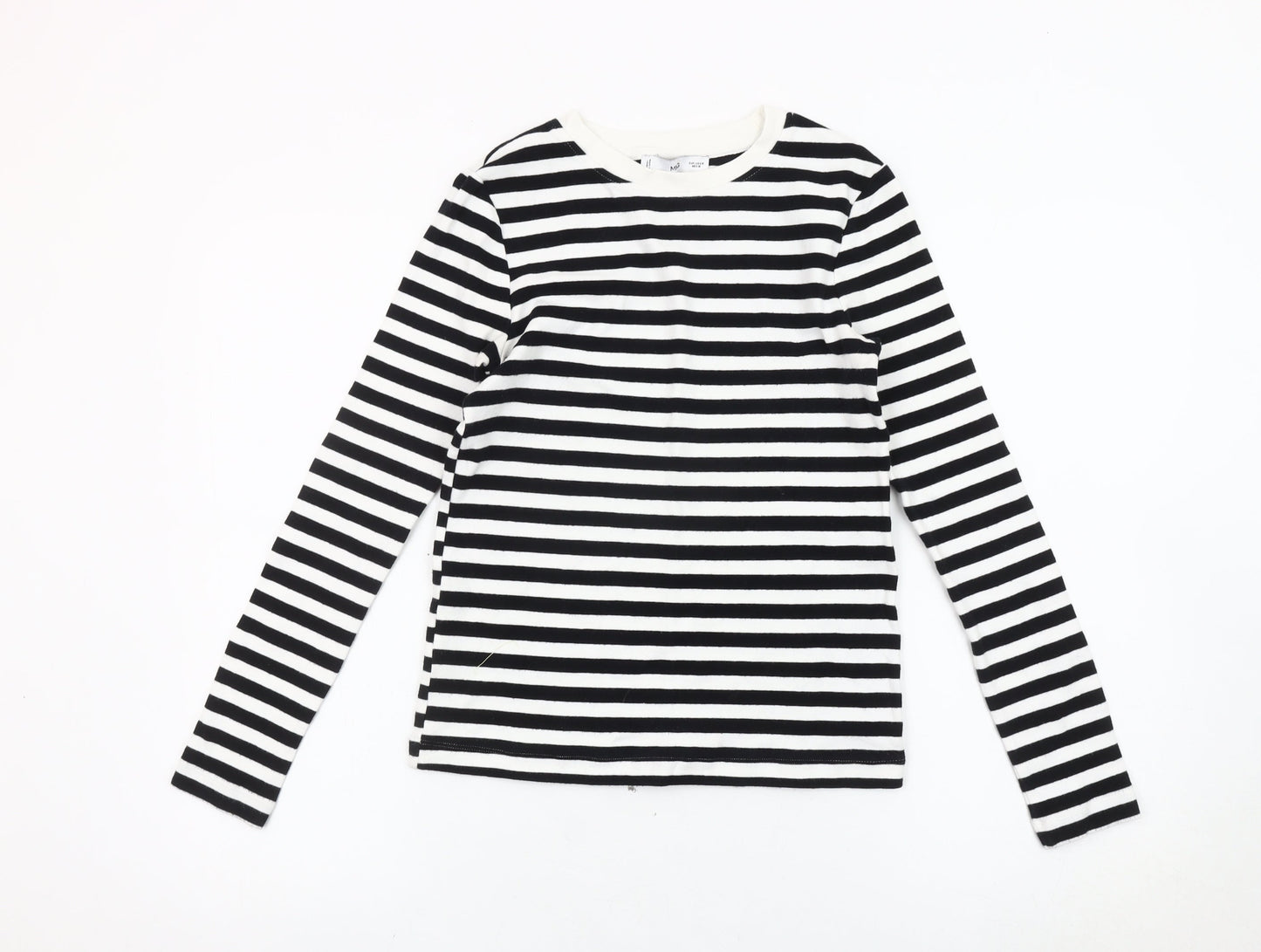 Womens UK Size 12 MNG Black Basic T-Shirt