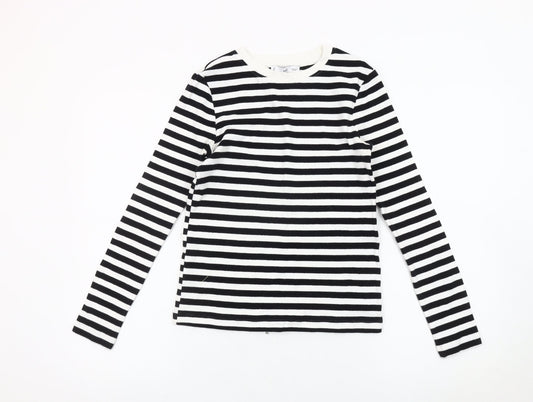 Womens UK Size 12 MNG Black Basic T-Shirt
