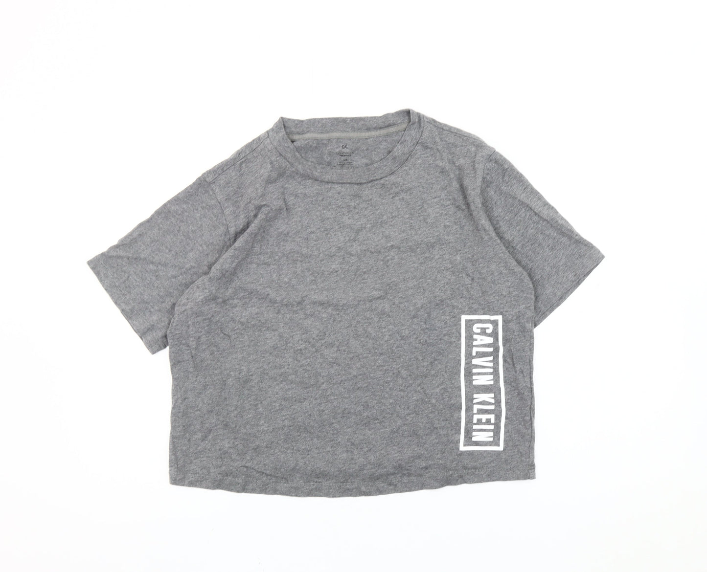 Calvin Klein Women’s Grey Short Sleeve Crew Neck T-Shirt Size S