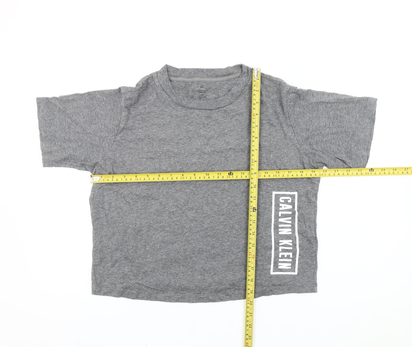 Calvin Klein Women’s Grey Short Sleeve Crew Neck T-Shirt Size S