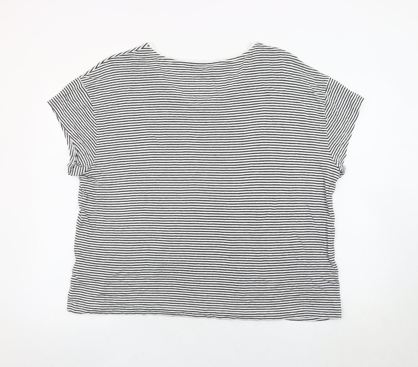 Womens UK Size 22 Marks and Spencer Black Basic T-Shirt