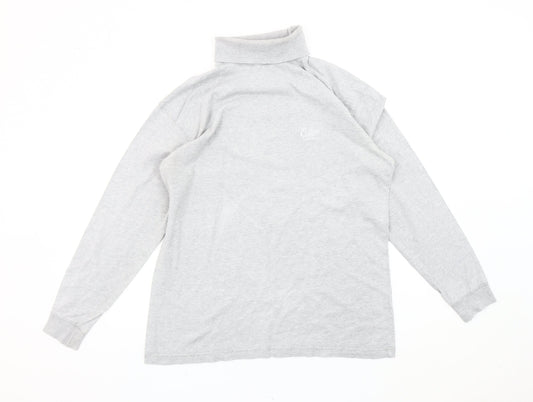 Mens UK Size M Cotton Traders Grey Pullover Sweatshirt