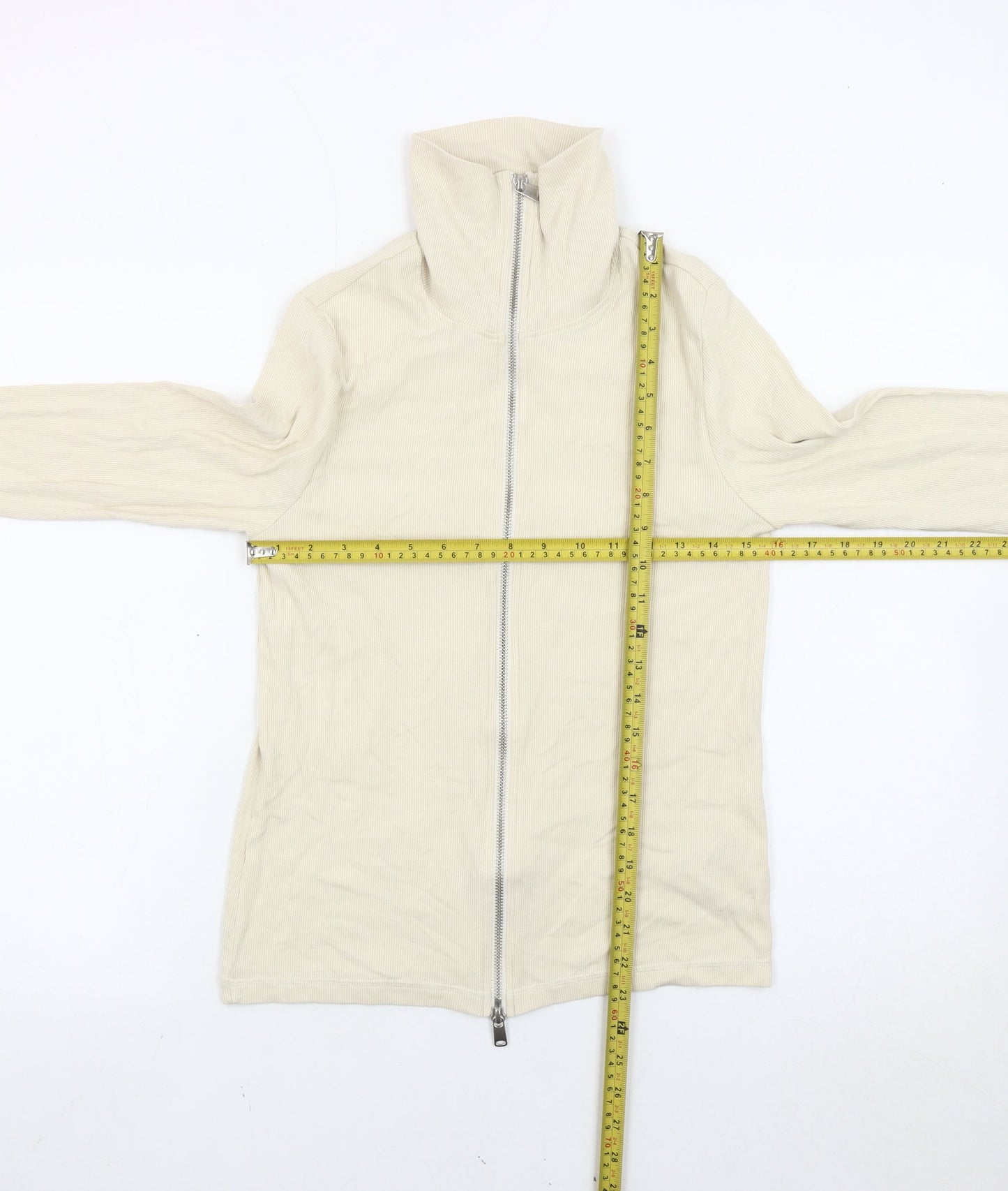 Womens UK Size 12 Marks and Spencer Beige Basic Jacket
