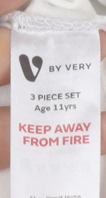 Very Boys White Surf Tank Top 11 Years Cotton Sleeveless Summer Tee