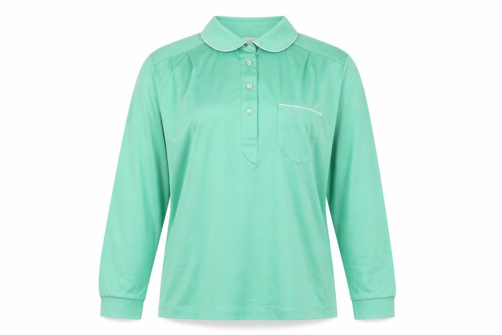 Womens UK Size 16 Bellino Green Basic Polo