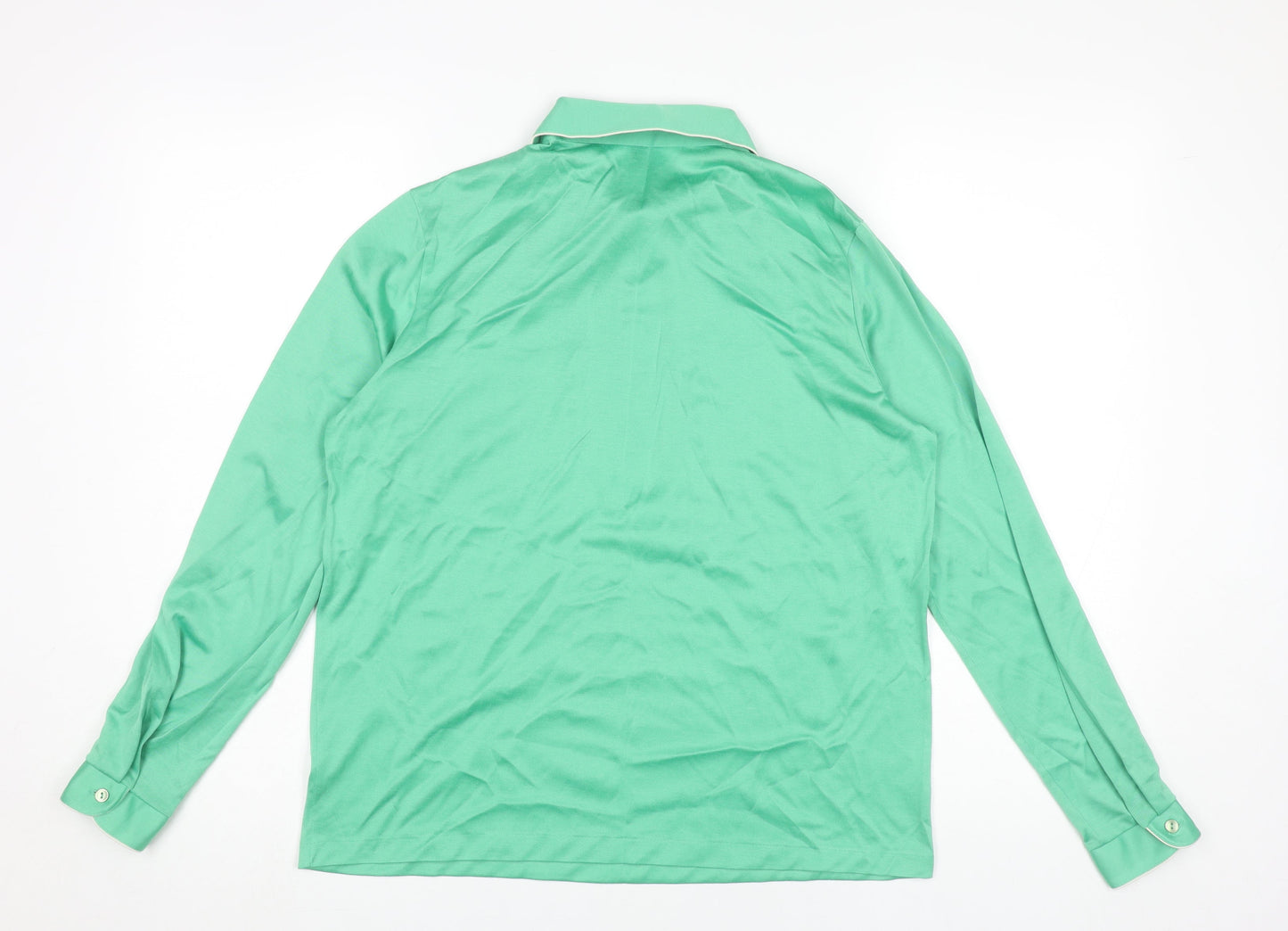 Womens UK Size 16 Bellino Green Basic Polo