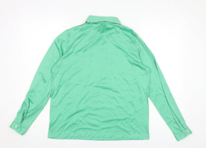 Womens UK Size 16 Bellino Green Basic Polo