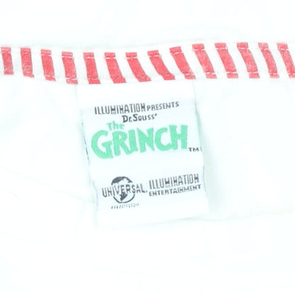 The Grinch Women's White M Nightshirt T-Shirt Christmas Cotton